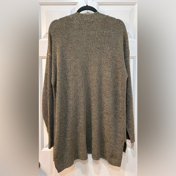 NWT C.J.Banks Marled Olive Cardigan Sweater Size 1X 100% Cotton Mature Academia - Picture 2 of 10